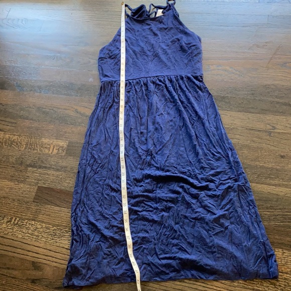 Loft Tank Dress High Neck Blue Soft M Medium EUC - Picture 2 of 7